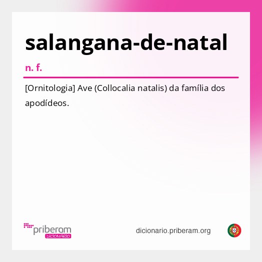 Significado de salangana-de-natal
