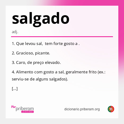 Significado de salgado