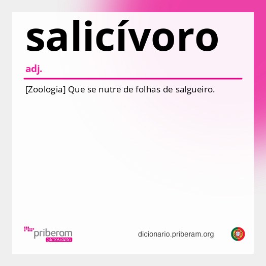 Significado de salicívoro