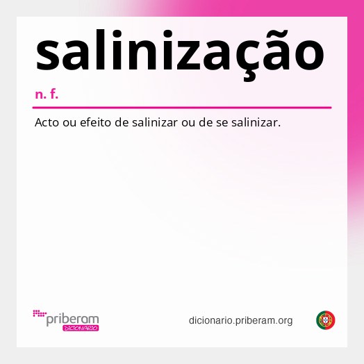 Significado de salinização