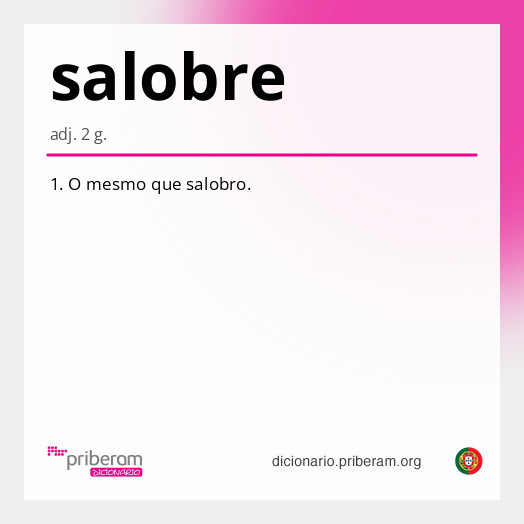 Significado de salobre