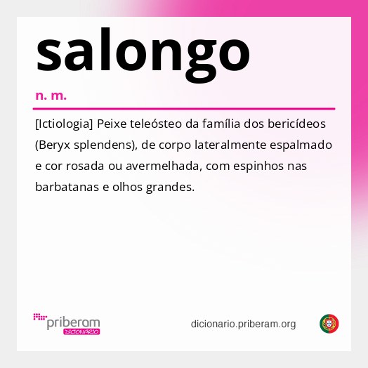 Significado de salongo