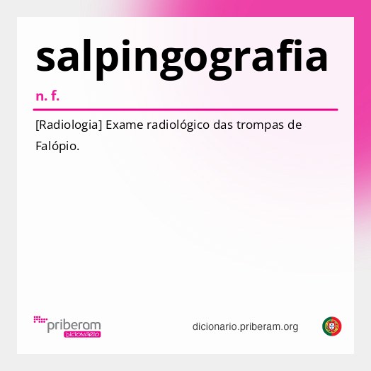 Significado de salpingografia