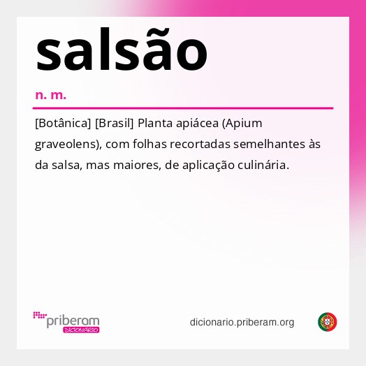 Significado de salsão