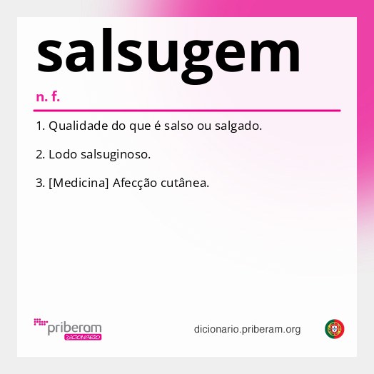 Significado de salsugem