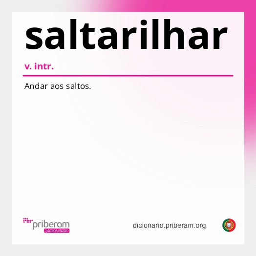 Significado de saltarilhar