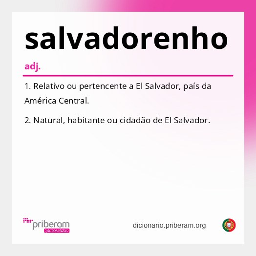 Significado de salvadorenho