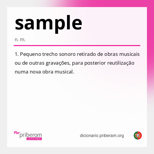 Significado de sample