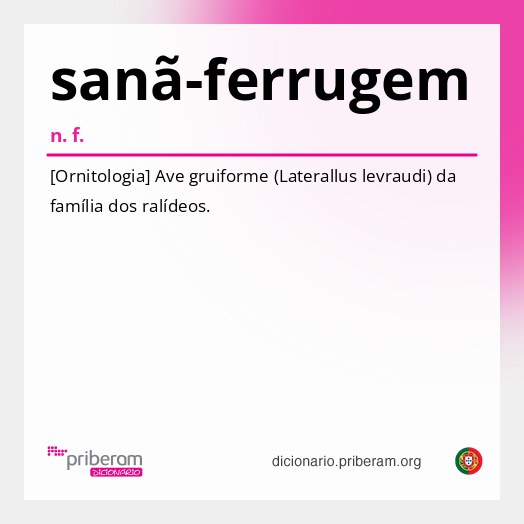 Significado de sanã-ferrugem