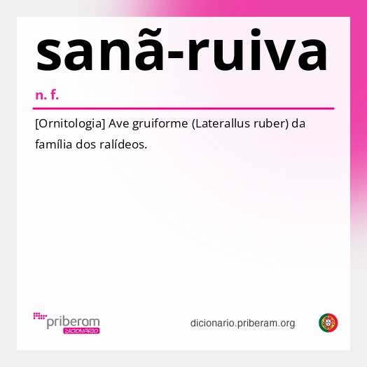 Significado de sanã-ruiva