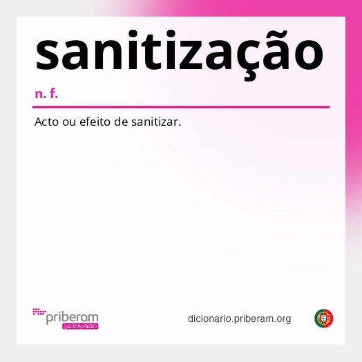 Significado de sanitização