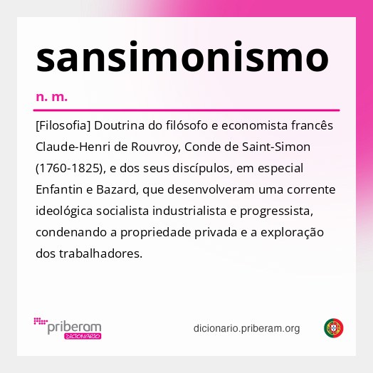 Significado de sansimonismo