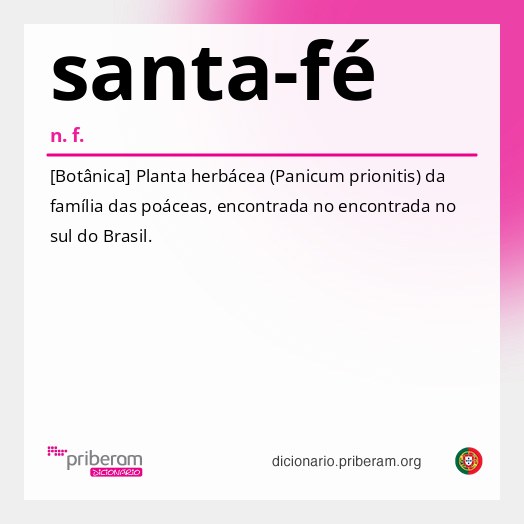 Significado de santa-fé