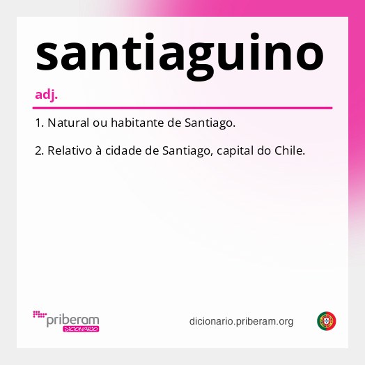 Significado de santiaguino