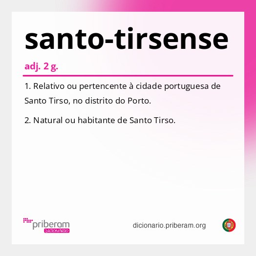 Significado de santo-tirsense