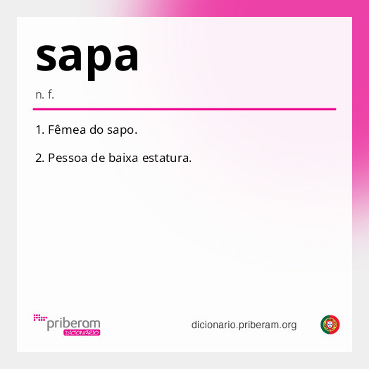 Significado de sapa