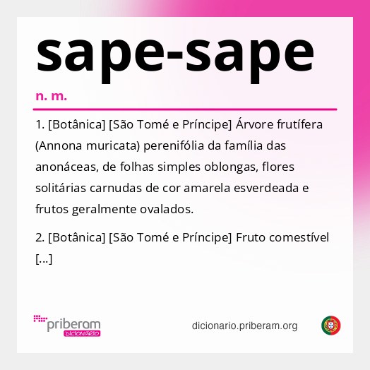 Significado de sape-sape
