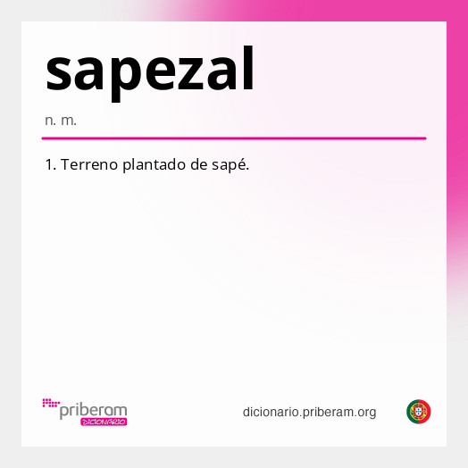 Significado de sapezal
