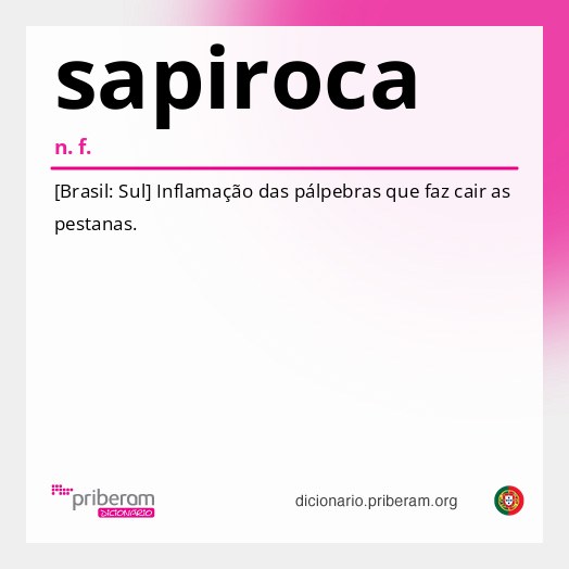 Significado de sapiroca