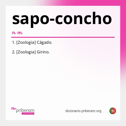 Significado de sapo-concho
