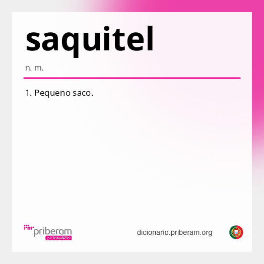 Significado de saquitel