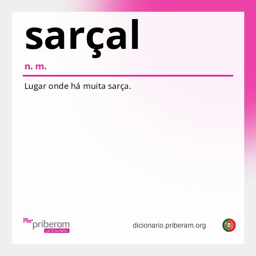 Significado de sarçal