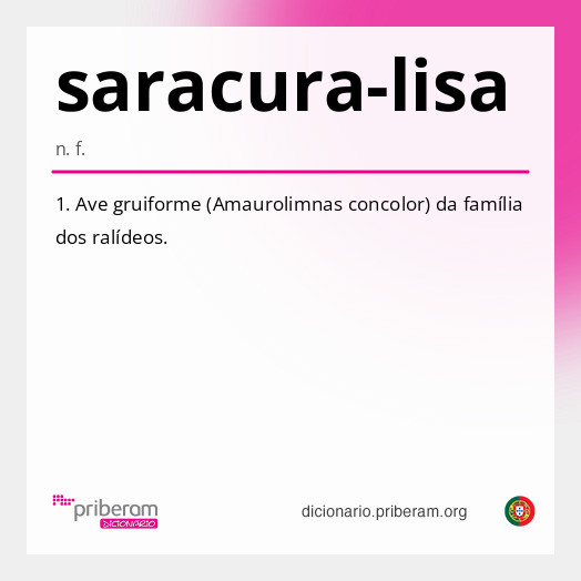 Significado de saracura-lisa