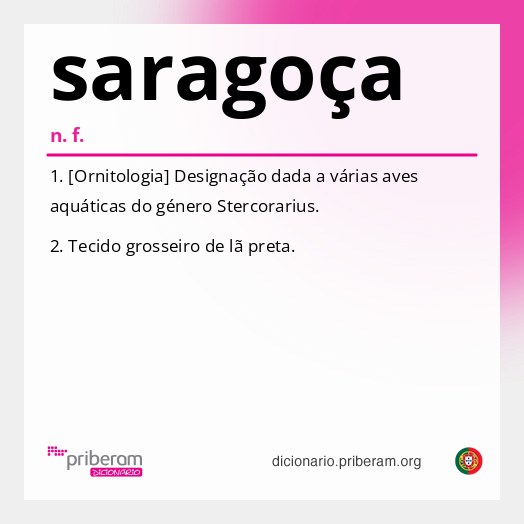 Significado de saragoça