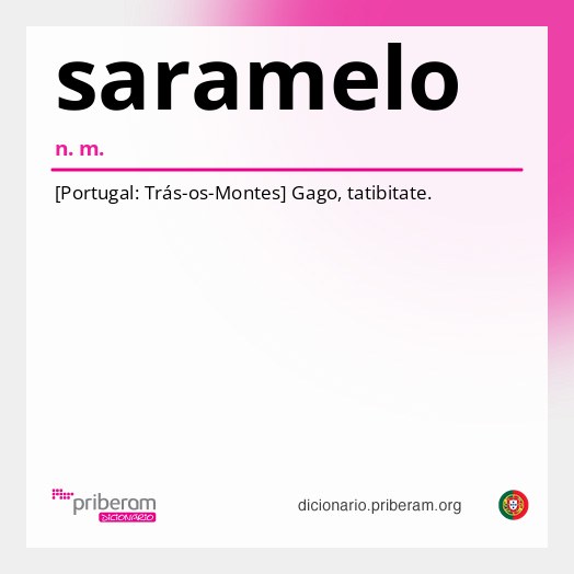 Significado de saramelo