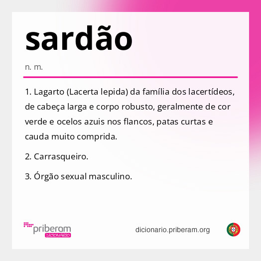 Significado de sardão