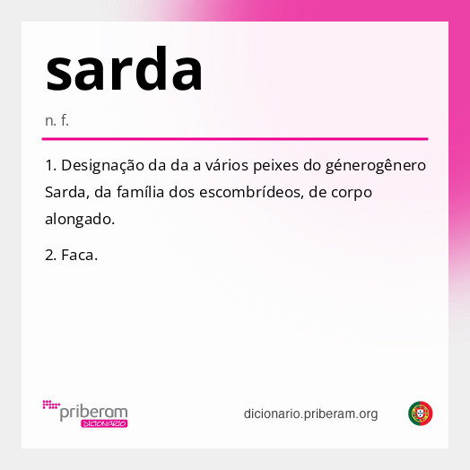 Significado de sarda