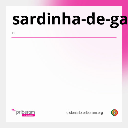 Significado de sardinha-de-gato