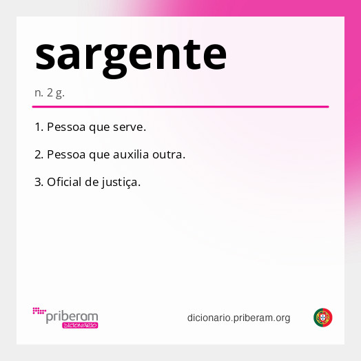 Significado de sargente