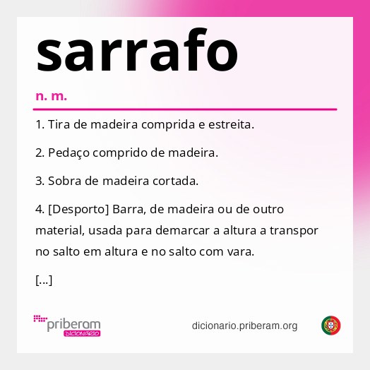 Significado de sarrafo