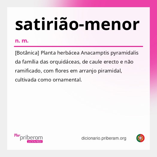 Significado de satirião-menor