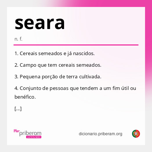 Significado de seara