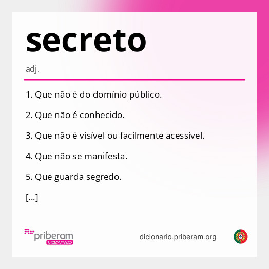 Significado de secreto