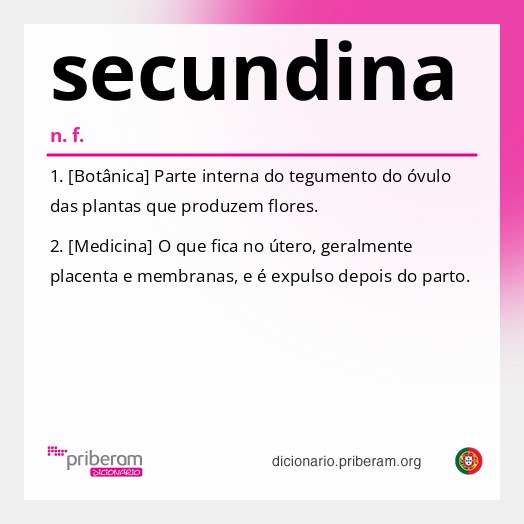 Significado de secundina