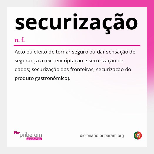 Significado de securização