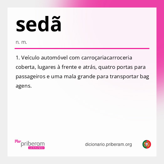 Significado de sedã