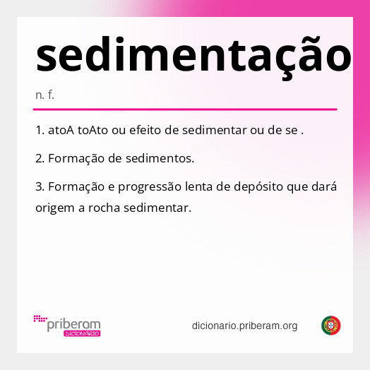 Significado de sedimentação
