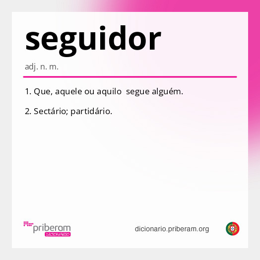 Significado de seguidor