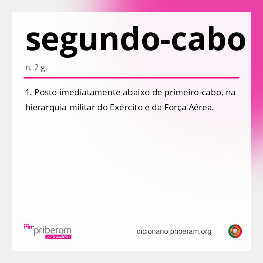 Significado de segundo-cabo