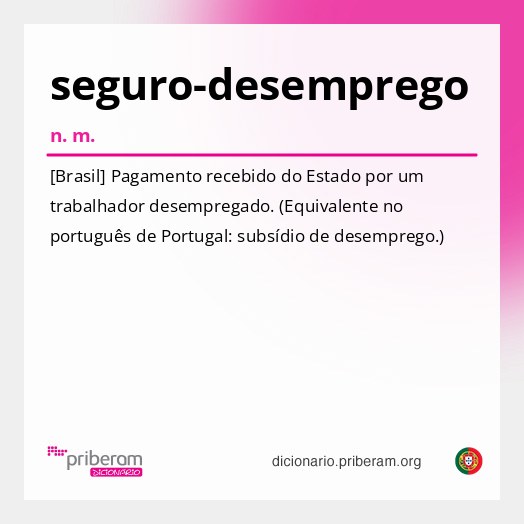 Significado de seguro-desemprego