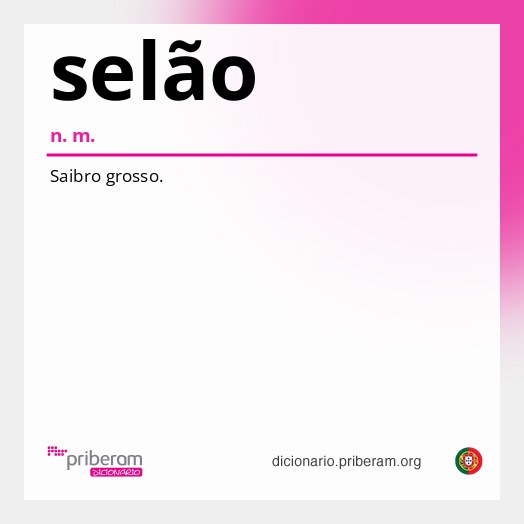 Significado de selão