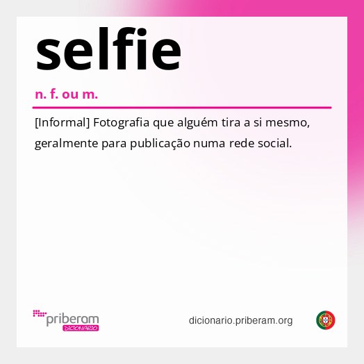 Significado de selfie