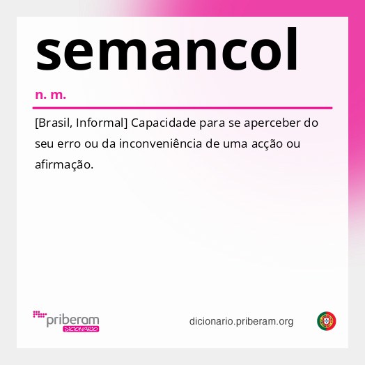 Significado de semancol