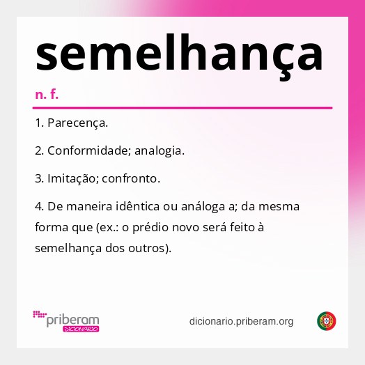 Significado de semelhança