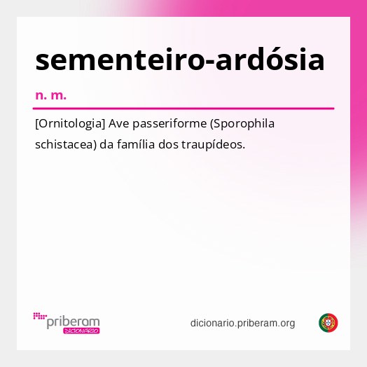 Significado de sementeiro-ardósia