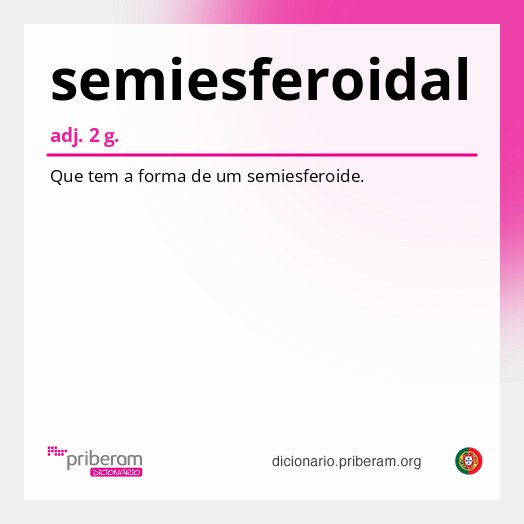 Significado de semiesferoidal